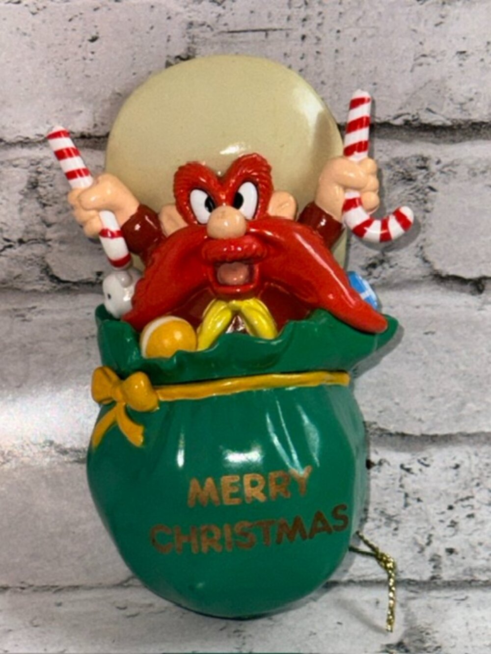 Yosemite Sam 1989 Danbury Mint Bugs Bunny Friend Christmas Ornament Looney Tunes